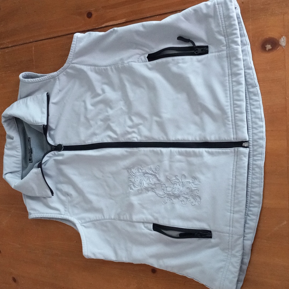 Womans Outback Trading Co. Gray Vest XL